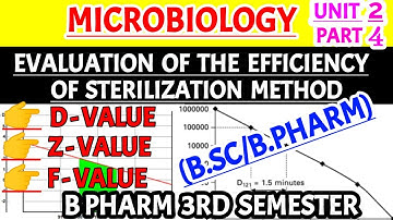 Evaluation of efficiency of sterilization method || B pharm 3rd semester microbiology lectures ||