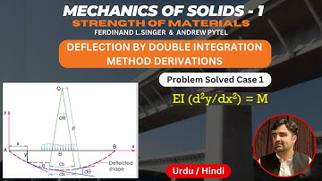 Deflection by Double Integration Method derivations & problem solved Case 1 #strengthofmaterials
