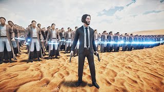 CAN JOHN WICK PROTECT 6000 JEDI FROM 4 MILLION ZOMBIES? | Ultimate Epic Battle Simulator 2 | UEBS 2