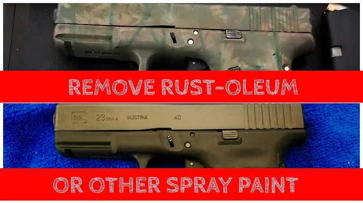 Comment enlever la peinture en spray de votre Glock ou de tout autre arme à feu