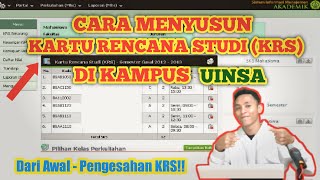 CARA MENYUSUN KARTU RENCANA STUDI (KRS) DI UINSA | TUTORIAL