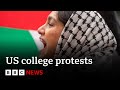 Propalestinian protests sweep us college campuses  bbc news