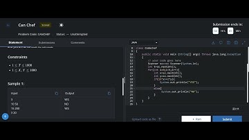 can chef codechef solution startets 75.