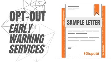 Early Warning Services: Request Opt-Out and Protect My Financial Data - I Dispute