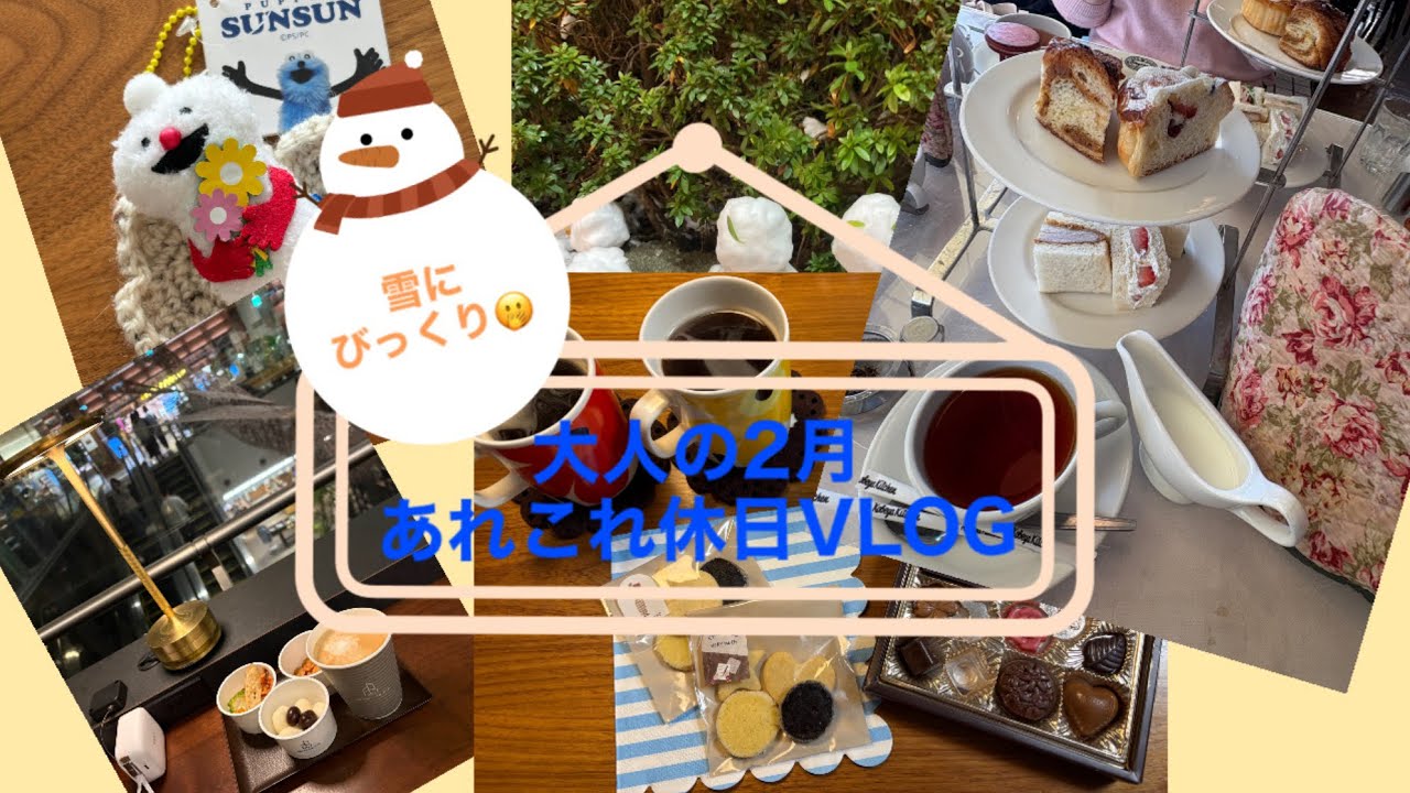 雪にびっくり　大人の2月あれこれ休日VLOG
