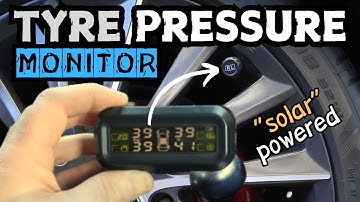 How to install Tyre Pressure Monitor System TPMS Solar Powered