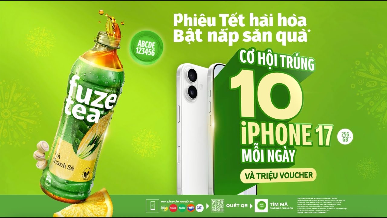 CƠ HỘI TRÚNG iPHONE 17 VỚI TRÀ FUZE TEA!