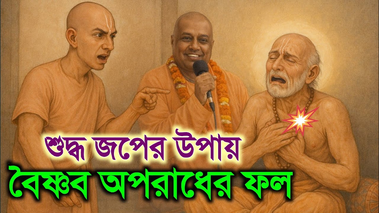 বৈষ্ণব অপরাধ চৈতন্য মহাপ্রভুর শিক্ষা bhakti prachar parivrajak swami maharaj bengali lecture iskcon
