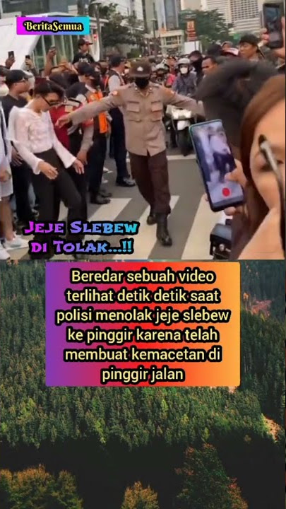 JEJE di Dorong POLISI saat fahsion wik.