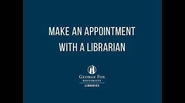 Make an Appointment with the Seminary Librarian