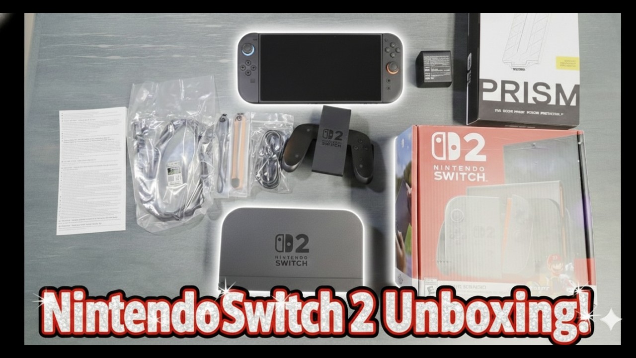 Nintendo Switch 2 UNBOXING! + dbrand Prism Screen Protector Install 🎮
