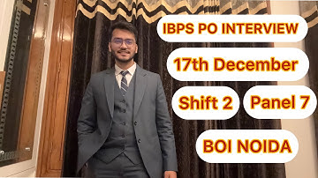 IBPS PO INTERVIEW EXPERIENCE ✅ || BOI NOIDA 🔥 || #ibps #ibpspo #ibpspointerview 