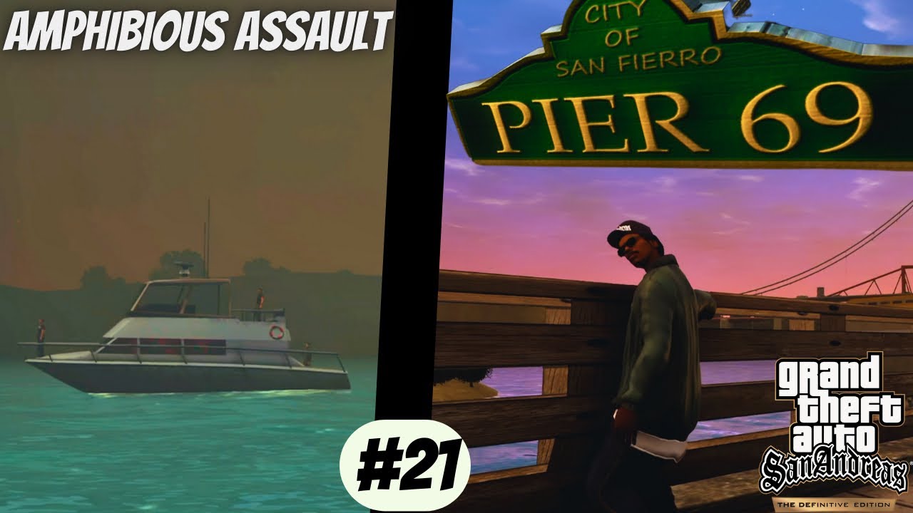 GTA SA Definitive Edition 21 Amphibious Assault Pier 69 Ryder T 