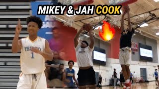 8Th Graders Mikey Williams & Jahzare Jackson Ball Out Vs High School Team Mikey Drops 24