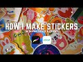 How i make stickers  using procreate  cricut to make stickers tutorial