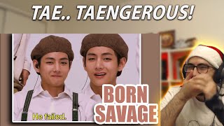 Taengerous!  Kim Taehyung doesn't do savage, he's BORN SAVAGE (BTS V) | Reaction