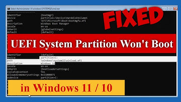 UEFI System Partition Won