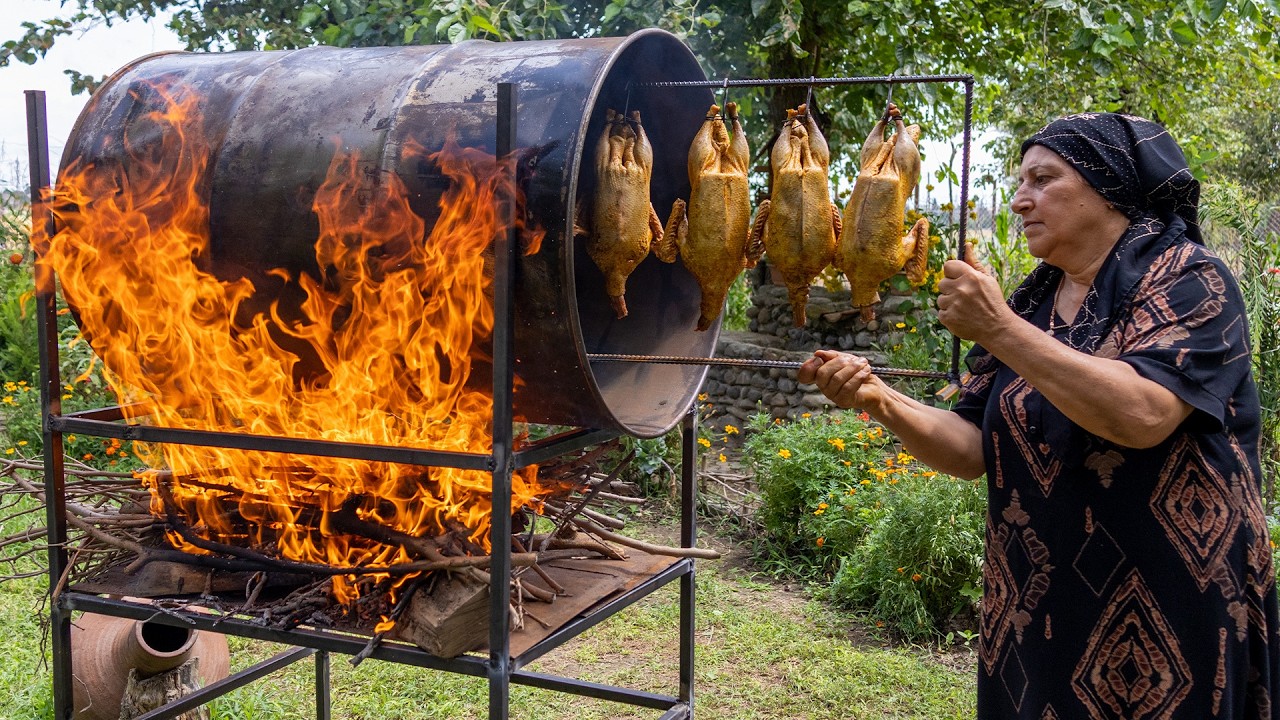 No One Believed It, But the Result is Incredible! 🔥 Golden Roasted Ducks in a Barrel Fire