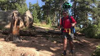 Google Trekker on the Barr Trail to Pikes Peak summit