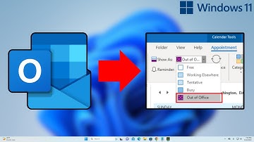 How To Set Out Of Office in Outlook Calendar? (EASY)