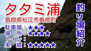 山陰釣り場紹介 part.41 タタミ浦：島根県松江市島根町【地磯】 - YouTube