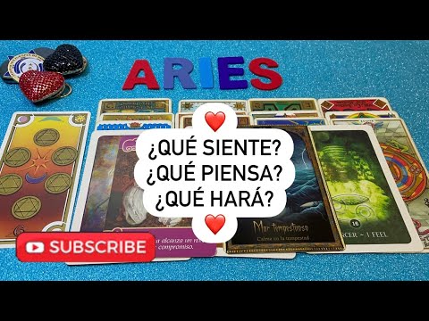 ARIES ♈️ ¿Qué siente?¿Qué piensa?¿Qué hará? 💞aries hoy amor #tarot ...