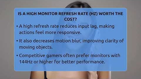 Is A High Monitor Refresh Rate (Hz) Worth The Cost? - Your Computer Companion