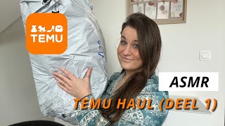 ASMR Haul -Shoplog TEMU 🛍️ (deel 1) 🌈 (Dutch / Nederlands / Vlaams)