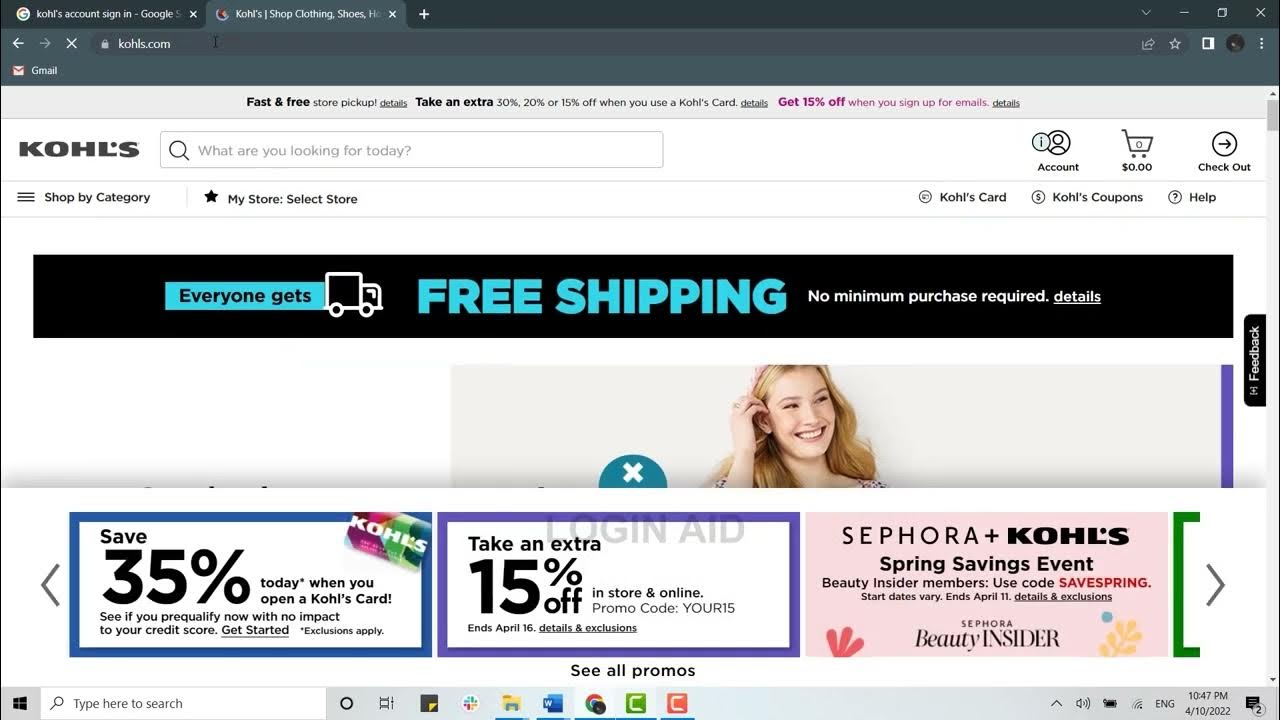 Kohl's Login 2022 Account Login Help Sign In YouTube