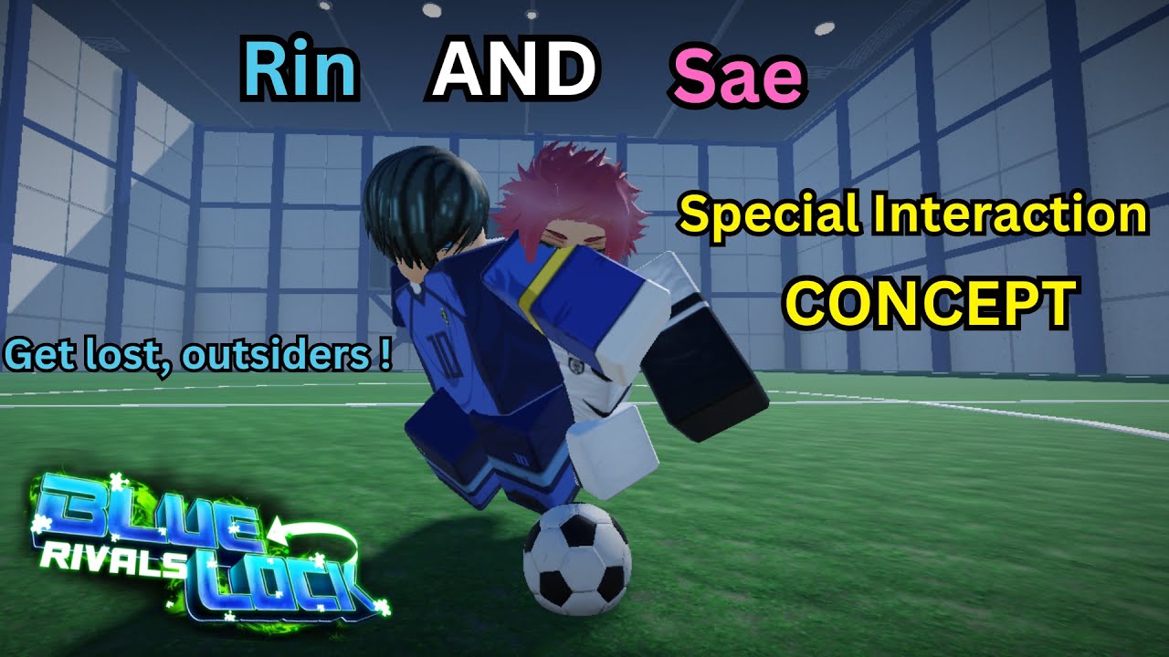Rin And Sae Special Interaction Concept In Blue Lock Rivals | Roblox ...