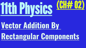 Vector Addition by Rectangular Components in Urdu FSC Physics Book 1 Chapter 2 Topic 2.2