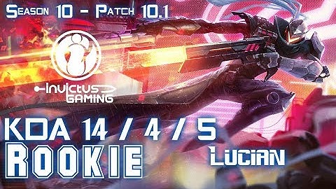 IG Rookie LUCIAN vs IRELIA Mid - Patch 10.1 KR Ranked