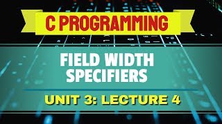 Field Width Specifiers in C (Urdu/Hindi)