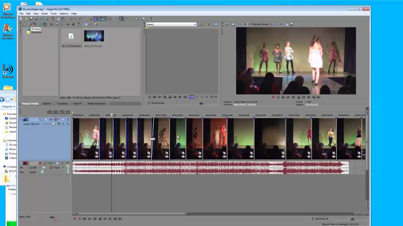 19 Sony Vegasega monteerimine