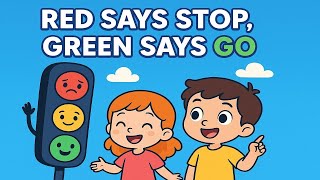 "Red Says Stop, Green Says Go! | Traffic Lights Learning Song for Smart Kids 🚦"
