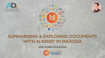 Summarising content with AI Assist from MaxQda