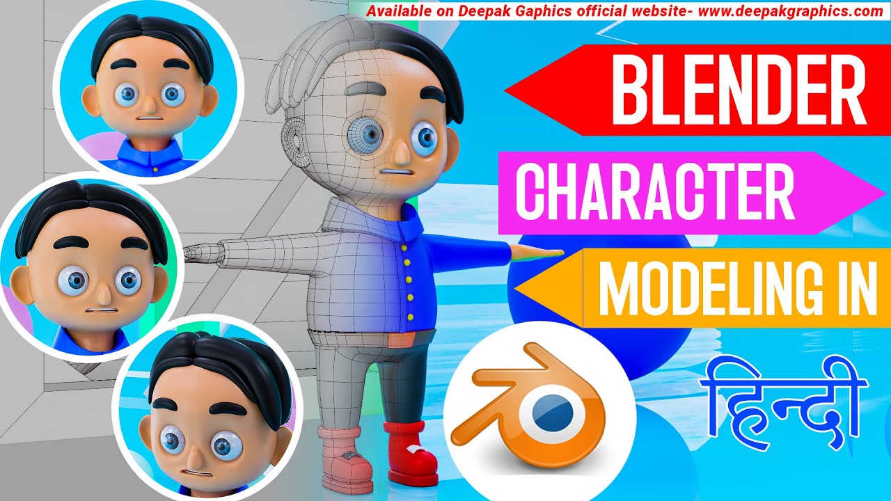 Blender Character Modeling in Hindi Full Course - YouTube
