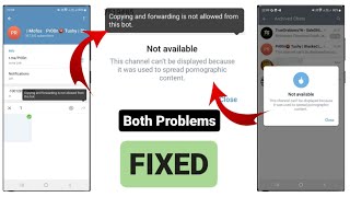 This channel cannot be displayed telegram because it was used to spread? Telegram latest solution
