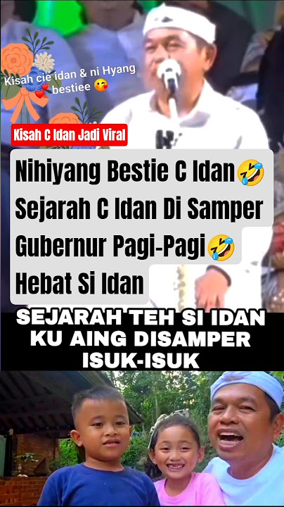 IDAN HEBAT SAMPAI DI SAMPER GUBERNUR TIAP PAGI DEMI NIHIYANG BESTIE #shorts #dedimulyadi #nihiyang