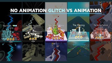 Dancing Line - Earth(CR),Racing,End,SpringFestival,Christmas Party No Animation VS Animation