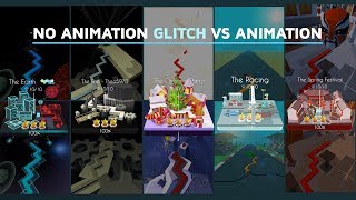 Dancing Line - Earth(CR),Racing,End,SpringFestival,Christmas Party No Animation VS Animation