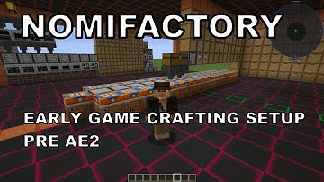 Nomifactory | Excessive Early Game Crafting Station & Storage Drawer Setup | Pre AE2 | Idea | Tips