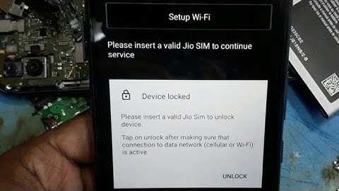 Realme C11 Device locked please insert a valid jio SIM to continue
