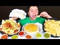 Tacos, Burritos, Nachos, Quesadilla, Chips & Dip • MUKBANG