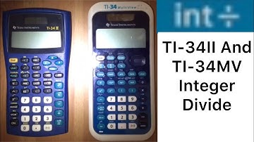 HTU TI-34II/TI-34MV IntDivide