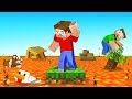 MINECRAFT But LAVA Rises Every MINUTE! (Floor is Lava)