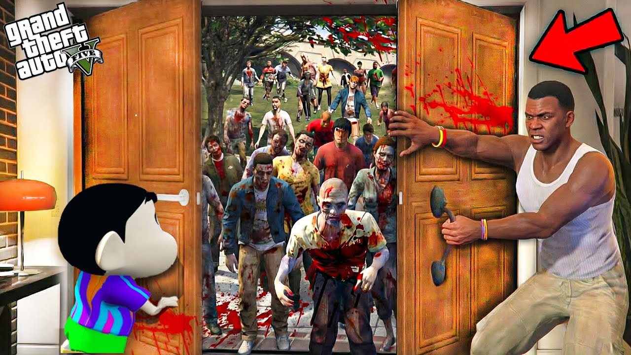 Franklin and Shinchan Battling a Horror Zombie Apocalypse in Los Santos! 🧟‍♂️💀 | GTA 5