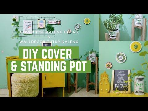 DIY COVER POT  DIY STANDING POT KAYU  DIY WALLDECOR 