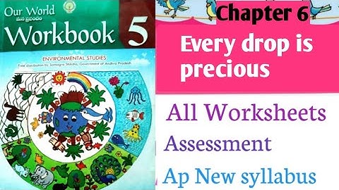 Every Drop Is Precious #worksheets #workbook #class 5 #ourworld@bharathischooling
