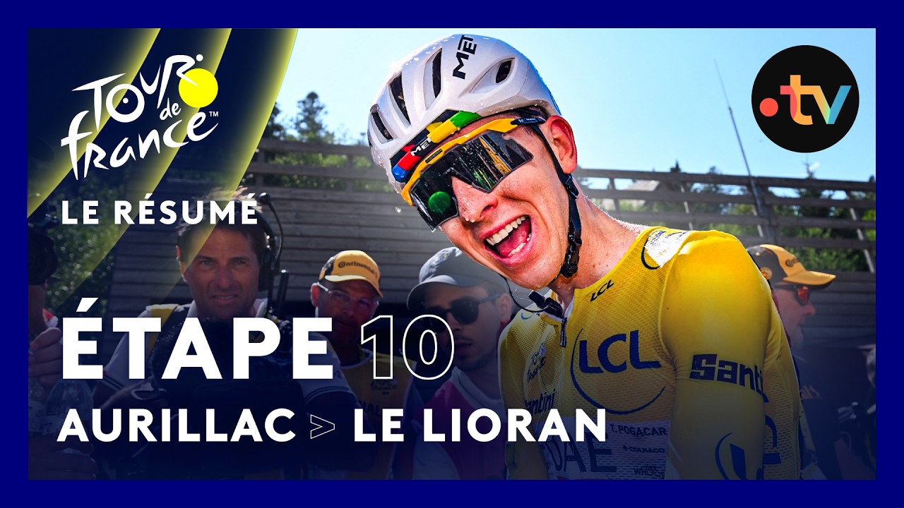 Tour de France 2026 : Tadej Pogačar FRAPPE FORT et ÉCŒURE la concurrence ! (résumé étape 10)
